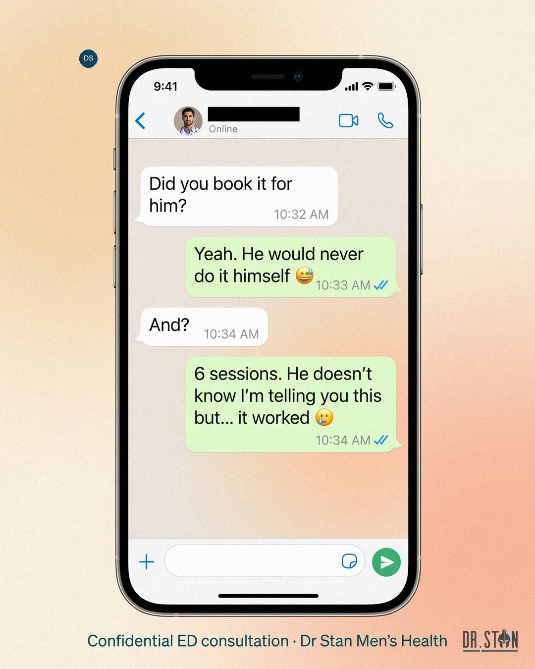 She booked it for him.